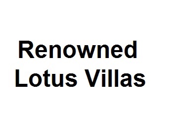 Renowned Lotus Villas